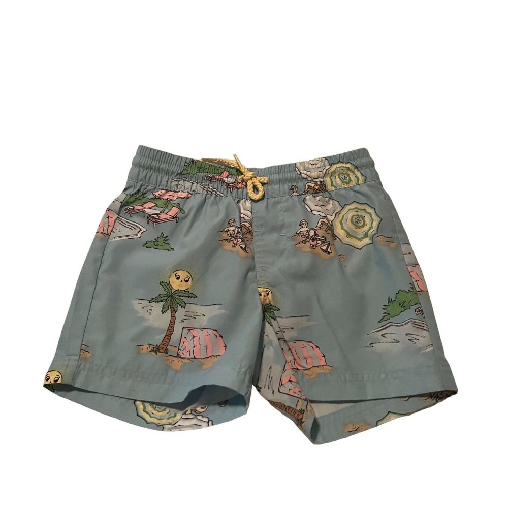 THE BEAUFORT BONNET COMPANY Toddler Boy's Blue Swim Trunks Size 2T